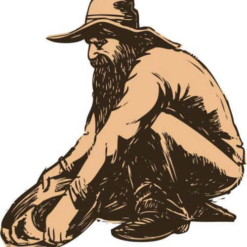 sketchy illustration of a gold minder The 49ers! A Gold Rush Medley